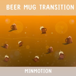 Beer Mug Stream Transition / Medieval Fantasy Tavern OverlayScenes Stinger / Twitch Overlay / Graphic for Livestream / Streamer / Stream
