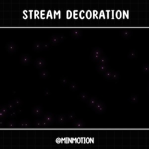 Animated Purple Flying Particles Overlay / Starlights Overlay / Kawaii ...