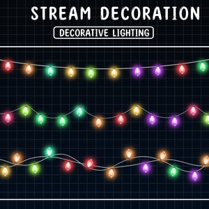 Animated Stream Decoration Christmas Lights / Party - Etsy