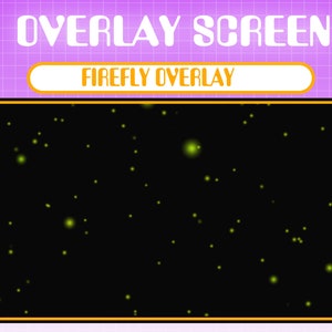 Firefly Overlay Animated / Glow Dots Field Overlay / StarLights Overlay / Dust Stream Overlay / Fairy Dust Overlay / Glow Dots Field Overlay