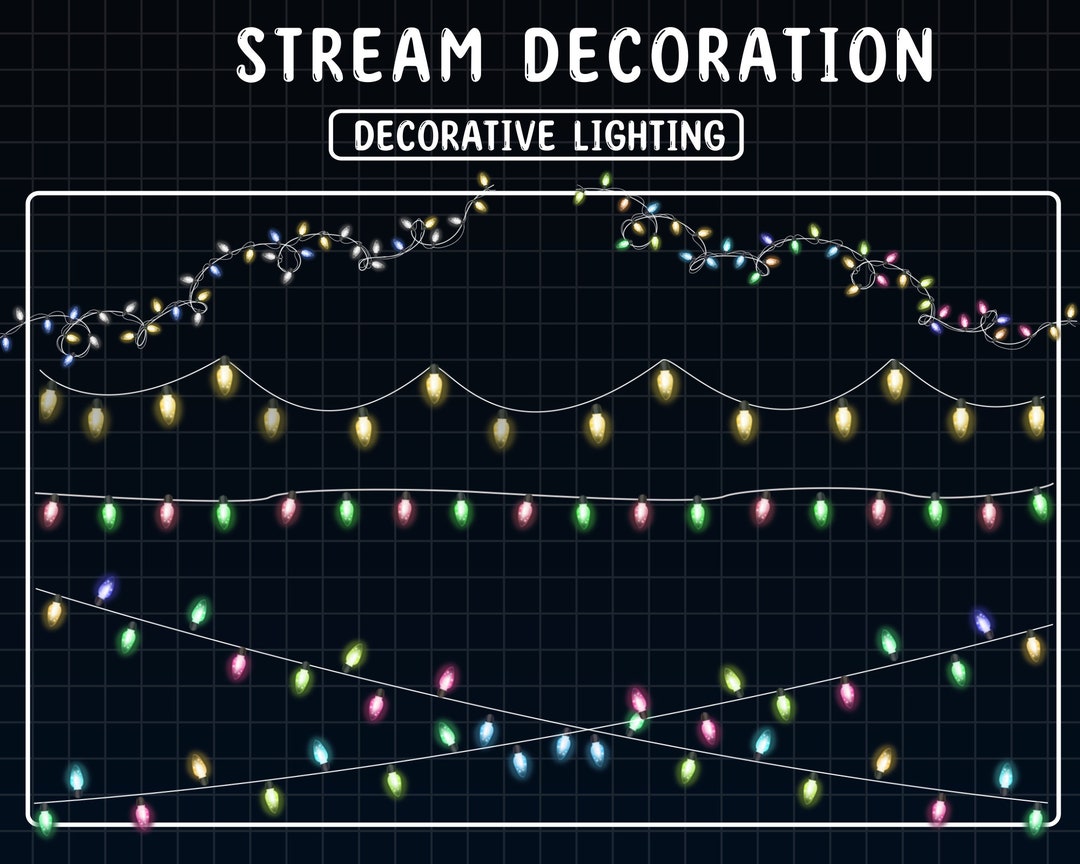 6x Animated Stream Decoration Christmas Lights String / Party Lights