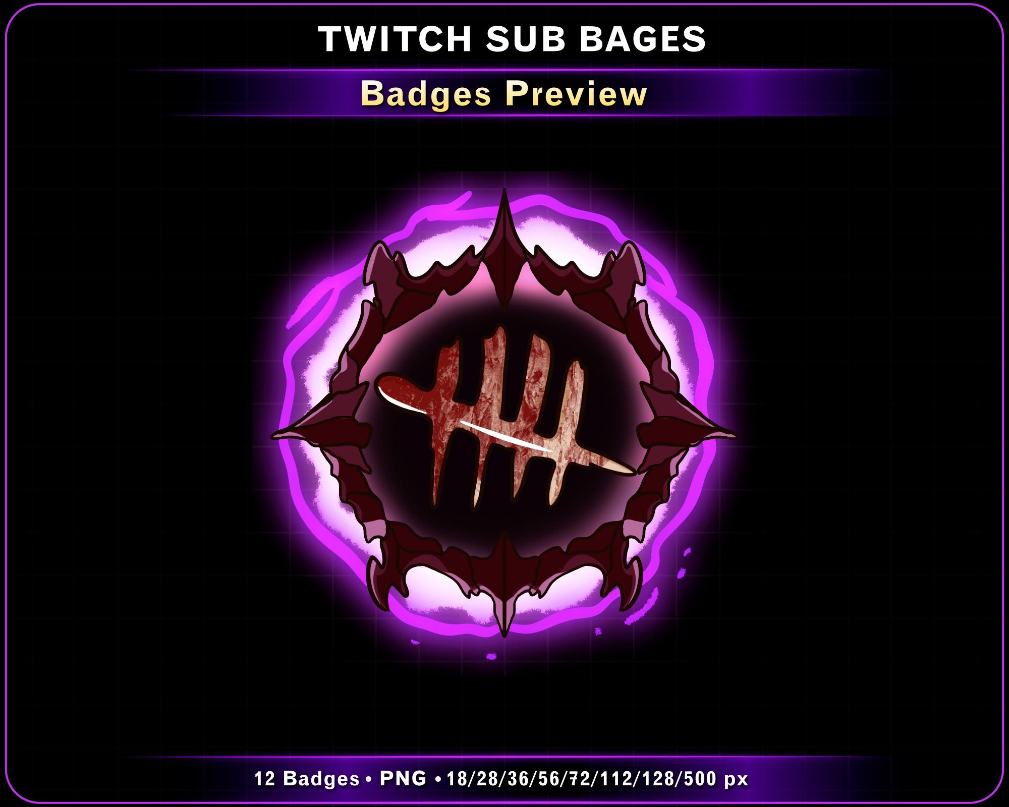 12x Twitch Sub Badges DBD Ranks, Stream Badges for Dead by Daylight ...