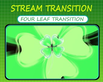 Transição do Trevo de 4 Folhas / Transição Twitch do Trevo de 4 Folhas Animado / Transição dos Dias Felizes de São Patrício / Twitch Engraçado Animado do St.