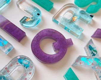 Mermaid Alphabet Letters