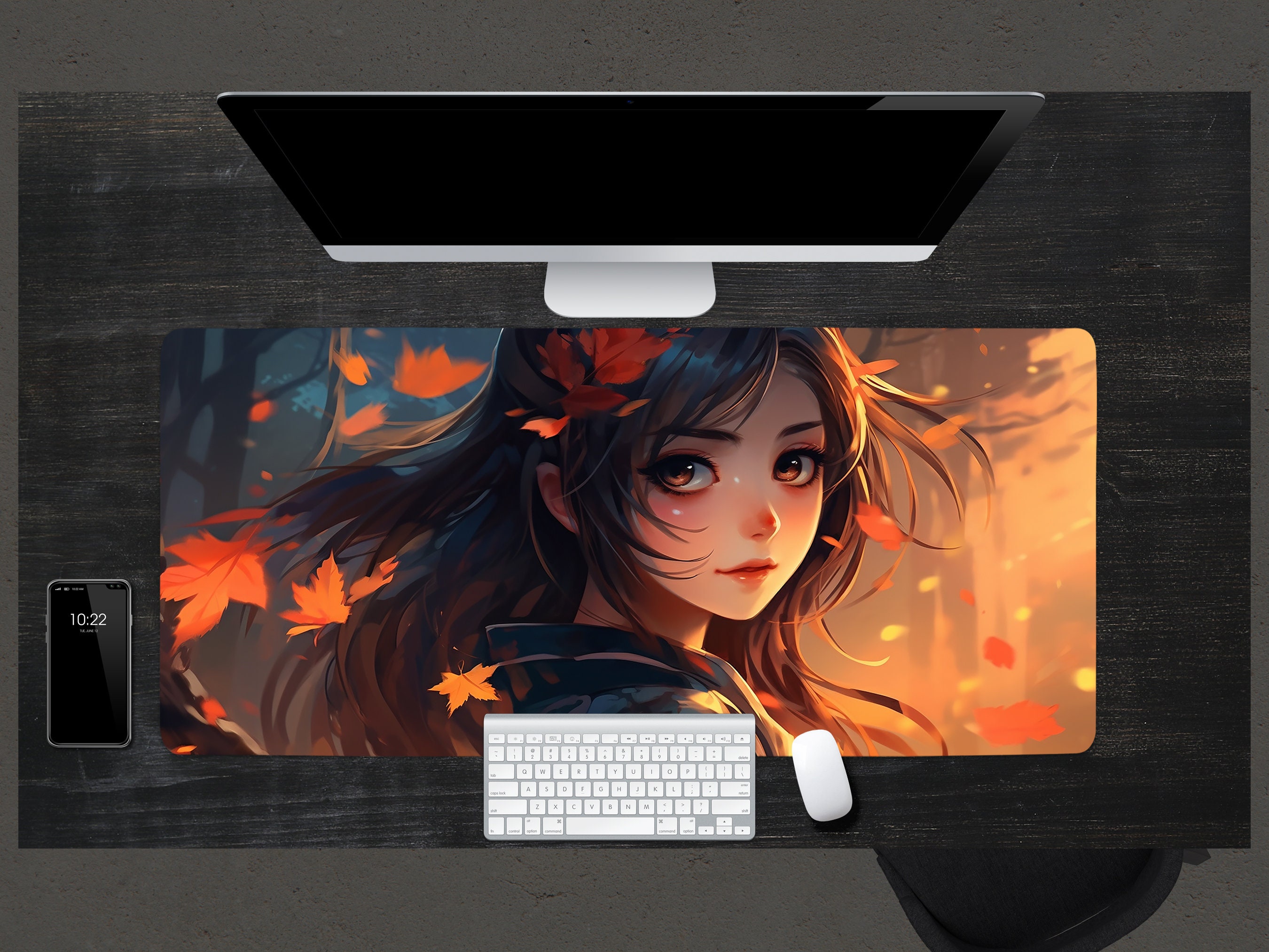Anime Girl Mouse Pad Anime Desk Mat Gaming Mouse Pad Japan Etsy UK