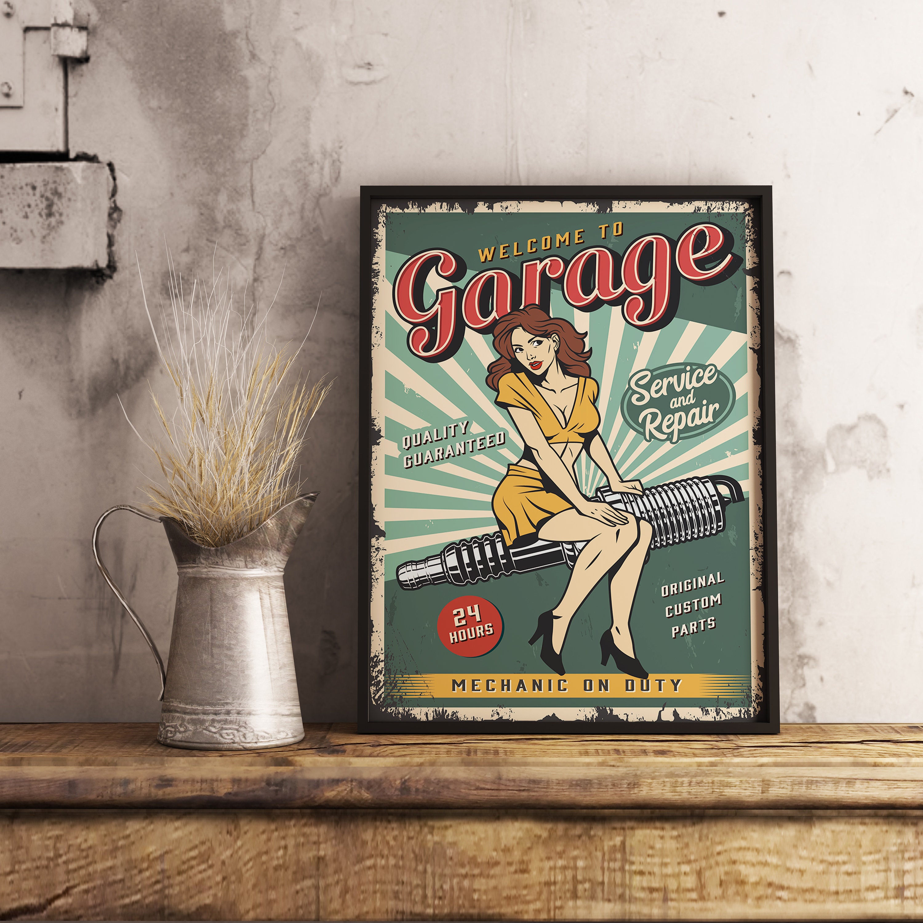 Garage Poster Mechanic Poster Garage Poster Print Car Etsy UK