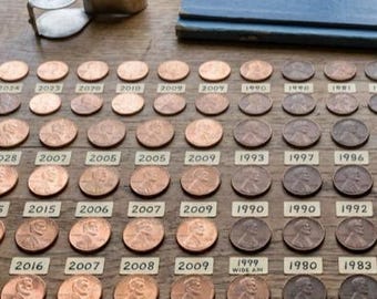 Lincoln Pennies Pick Your Year 1971-2025 Uncirculated & Circulated Cents, Choose Date Coin Roll Hunting