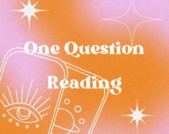 One Question Tarot Reading, One Question Reading, Tarot Reading, Same-Day Tarot, Tarot Card Reading, One Question