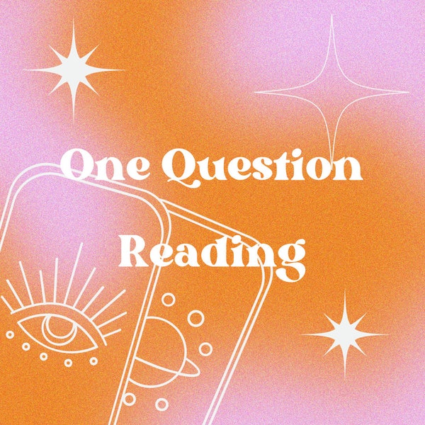 One Question Tarot Reading, One Question Reading, Tarot Reading, Same-Day Tarot, Tarot Card Reading, One Question