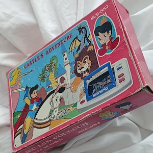 SUNWING 1984, « Castles Adventure », écran LCD rabattable, jeu portable, jeu de collection portable rare, importation japonaise, jeu rétro
