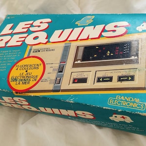 Bandai VFD LSI, &quot;Mole Patrol&quot;, boxed, lcd handheld, vintage game console, 80s retro collectors, backlit screen, game and watch