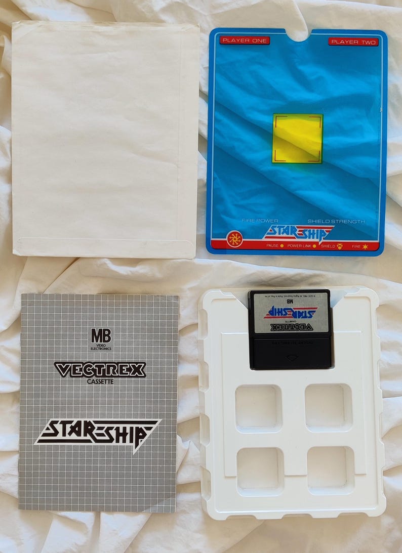 Cassette Starhawk MB Vectrex - Rare 1982 (jeu Flipper Pinball)