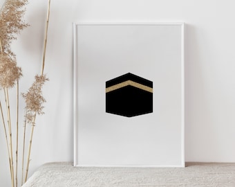 Heilige Kabah Poster | Islamische Wand Kunst, Muslimisches Wohn Dekor (Digitaler Download)