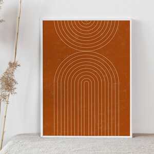 Lot de 7 affiches islamiques en orange brûlé | Téléchargement numérique, impressions numériques islamiques, décoration d'intérieur musulmane, Zikr, Dzikr, Ayatul Kursi, Ayat Kursi image 6