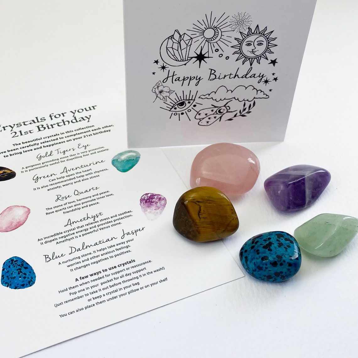 Crystals for 21st Birthday, 21st Birthday Crystal Set, Reiki. Chakra ...