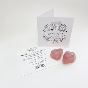 Mutter und Tochter Kristall-Set, Kristalle für Mutter und Tochter, Edelstein-Kit für Mutter und Tochter, Kristalle für Mutter und Tochter