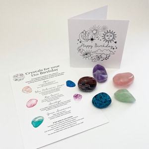 Kristalle zum 13.Geburtstag, 13.Geburtstag Kristallset, Reiki. Chakra Kristalle, spezielles Kristallset zum 13