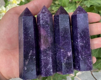 70mm+ Natural lepidolite Obelisk,Quartz tower,Crystal point,Crystal collection,Crystal Heal,Rock specimens,Crystal decoration,Crystal Gifts