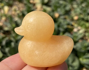 1PC Natural Yellow Calcite Duck,Quartz Crystal Duck,Crystal Heal,Crystal Carving,Crystal Sculpture,Quartz Mineral specimen,Crystal Gifts