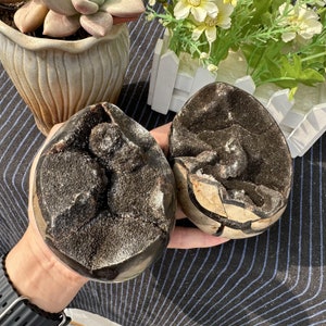 1kg Natural Septarian Dragon Egg,Crystal egg,septarian geode,Home Decoration,energy crystal,Mineral Specimen,Reiki Healing,Crystal Gifts image 9