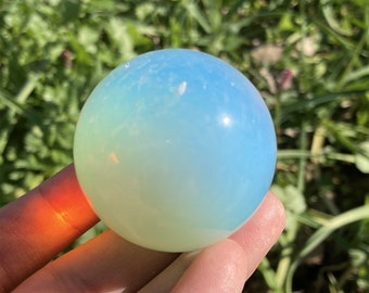 42mm+ Opalite Quartz Crystal Ball,Polishing Opalite ball by hand,Crystal Heal,Divination ball,Crystal Gifts,Home Decoration,Energy ball 1PC