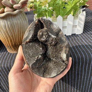 1kg Natural Septarian Dragon Egg,Crystal egg,septarian geode,Home Decoration,energy crystal,Mineral Specimen,Reiki Healing,Crystal Gifts image 7