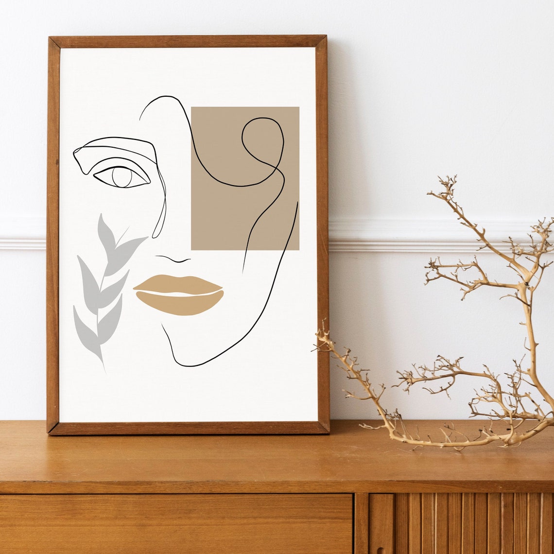 Digital Line Art, One Line Art, Woman One Line Poster ,digital Woman