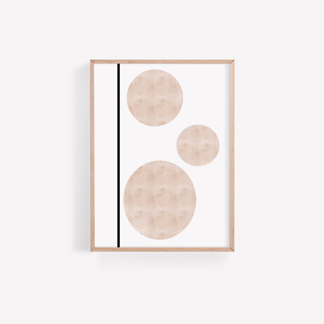 Printable Abstract Wall Art, Digital Boho Minimalist Wall Decor, Modern ...