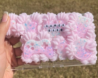 Estuche para interruptor Gamer Babe Pink Kawaii Decoden