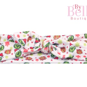 Grinch bow baby girl, grinch baby girl christmas, grinch inspired bow, grinch christmas headband, baby bows for holidays