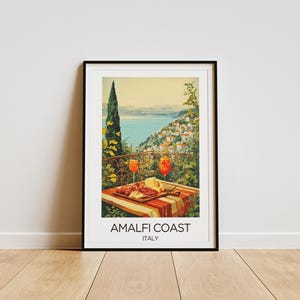Amalfi Coast Travel Print - Italy Wall Art - Italy Art - Travel Wall Art - Italy Travel Art - Amalfi Coast poster - Italy Poster - World Art