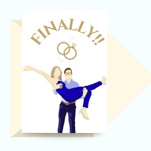 Carte de fiançailles PERSONNALISÉE