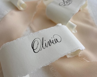 Hand-Calligraphed Paper Place Cards