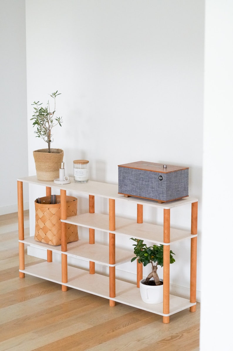 Unique Low Montessori Bookcase. Custom Corner Bookcase and Etsy