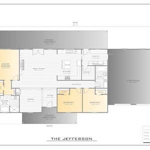 The Jefferson - 2,215 Sq. ft. Construction Plans