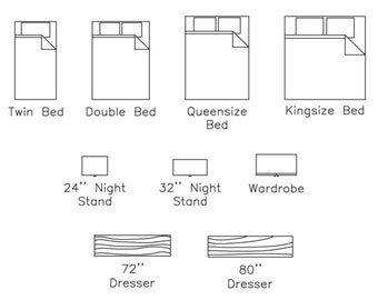 Modelos de muebles - Planificación del espacio residencial