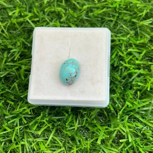 Arizona Turquoise Cabochon Turquoise oval Cab 10.10x13.90 mm ~ Natural Genuine Turquoise Semi Precious Gemstone Loose Cabs