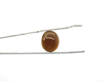 Petrol Tourmaline Cabochon: Oval Gemstone (8.80x10.10 mm)