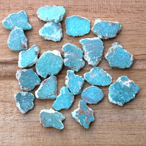 Arizona Turquoise Rough Gemstone 8.40X12.7-12.50X15.4 MM Turquoise Rough Healing Crystal | Raw Gemstone for Jewelry making turquoise rough