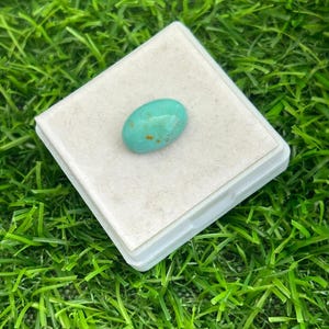 Arizona Turquoise cab Gemstone Smooth oval Cabochon 10.30x15.10 mm ~ Natural Genuine Turquoise Semi Precious Gemstone Loose Cabs