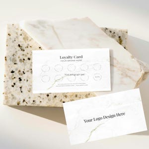 Skincare Loyalty Card - Canva, Template, Instant Download, Earthy, Branding, Small Business, Marketing, Custom, Minimal, Esthetician