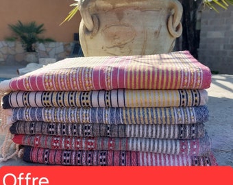 2 Foutas Achetés 1 Fouta Offerte  Magnifique Fouta Foula nid d'abeille Lurex 1m/2m