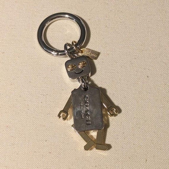 Coach F65429 Robot Bag Charm Movable Limbs Silver Gold - Etsy