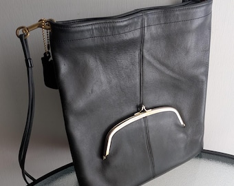 Vintage Coach Bonnie Cashin Foldover Tote Black Cartouche - Etsy