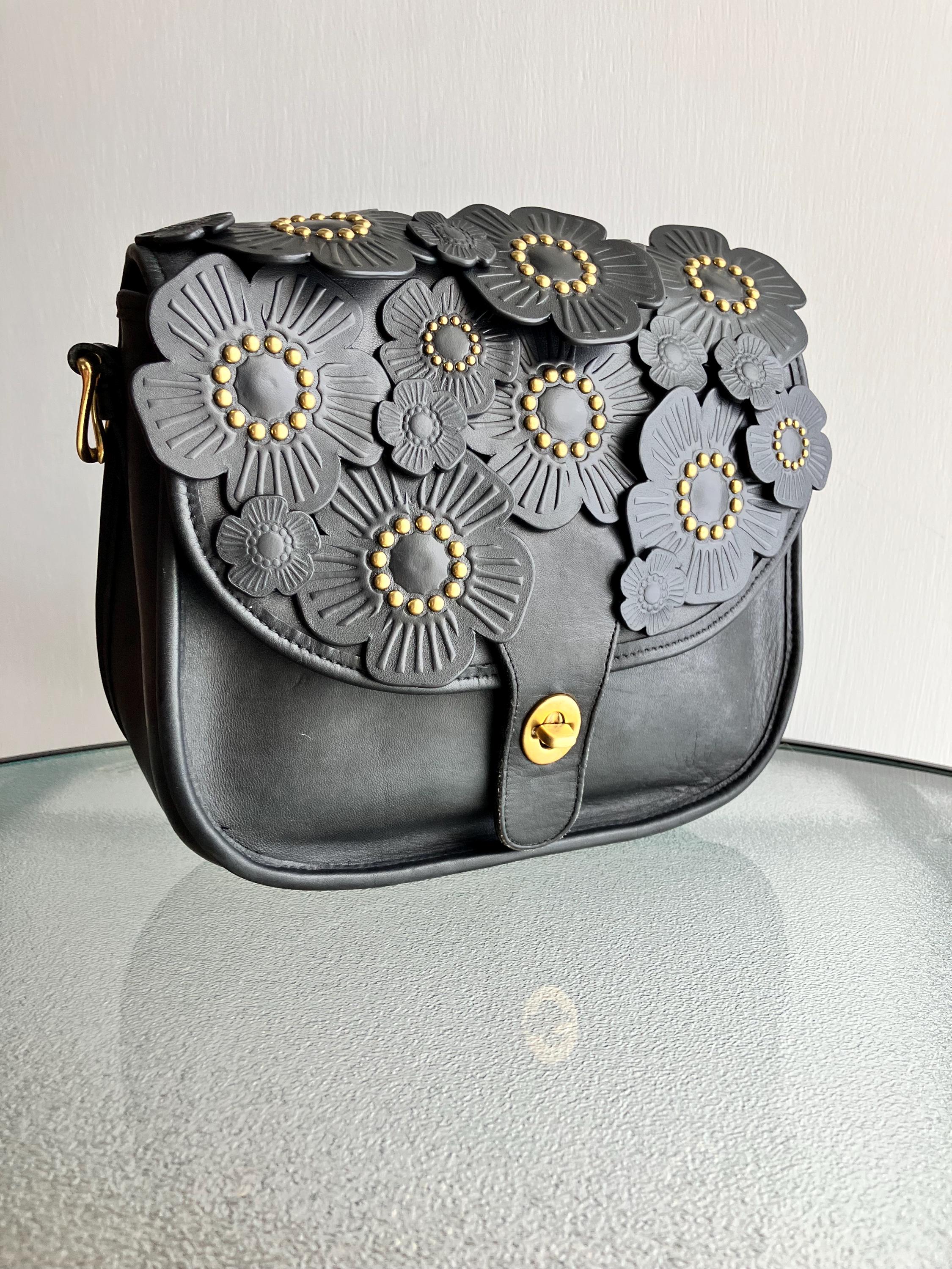 Vintage Coach Bags With Flower - Etsy