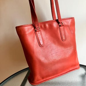 Vintage Coach Tote With Zipper - Etsy