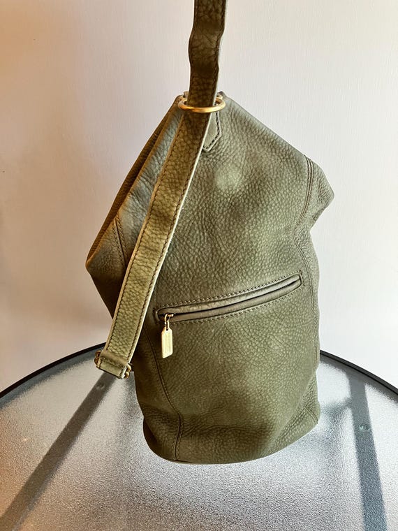 Vintage Coach Flat Pack 4944 Nubuc Sage Backpack - Etsy UK