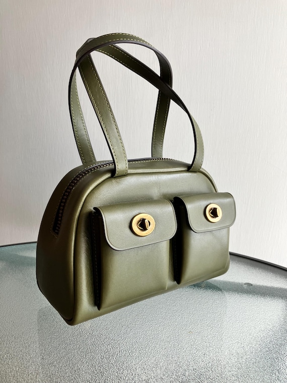 Modern Coach Twin Turnlock Bag 20 CCC55 Olive Handheld Bag - Etsy