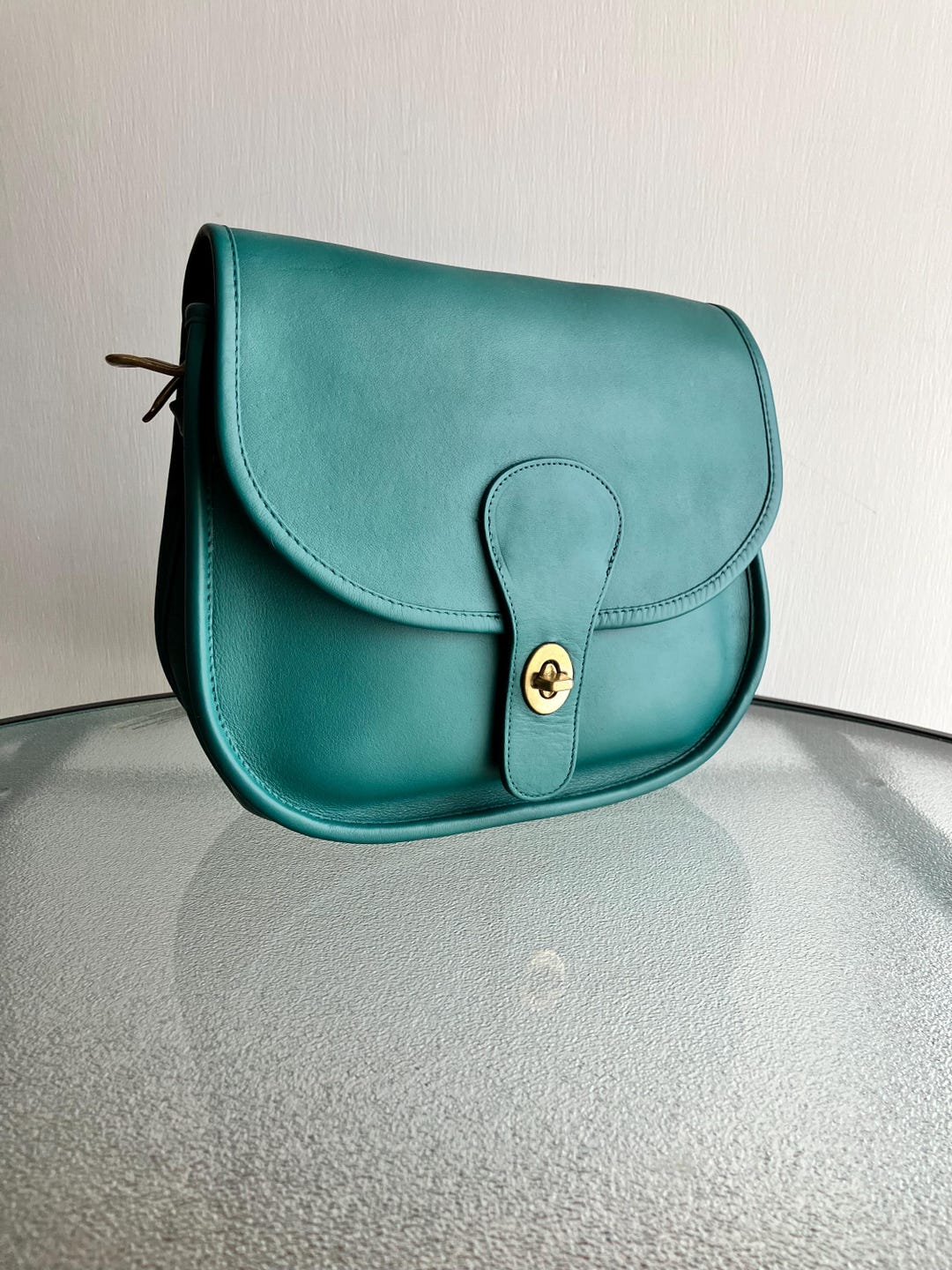 Vintage Coach Saddlery Bag 9535 Jade Crossbody Bag - Etsy