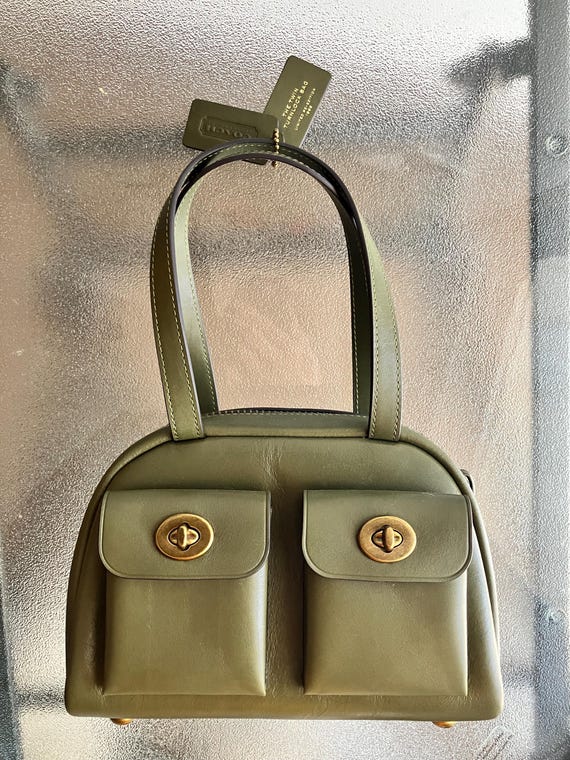 Modern Coach Twin Turnlock Bag 20 CCC55 Olive Handheld Bag - Etsy